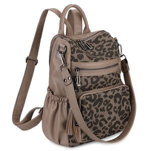 Travel Backpack Purse for Women Vegan Leather Fashion Ladies Tassel Shoulder😉